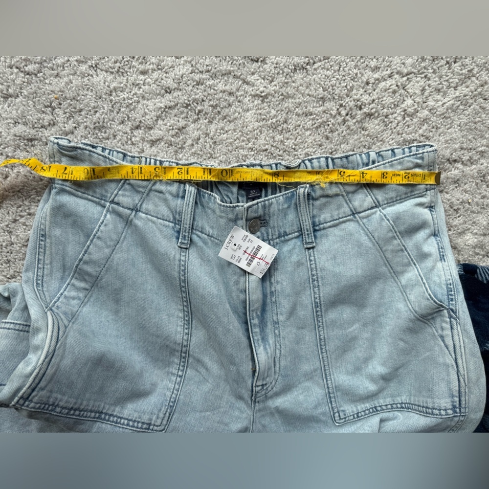 J.crew Factory Lightweight drapey cargo jogger jean Size 33 - Picture 5 of 6